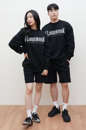 플로어워크 헤비 스웨트셔츠 (블랙)