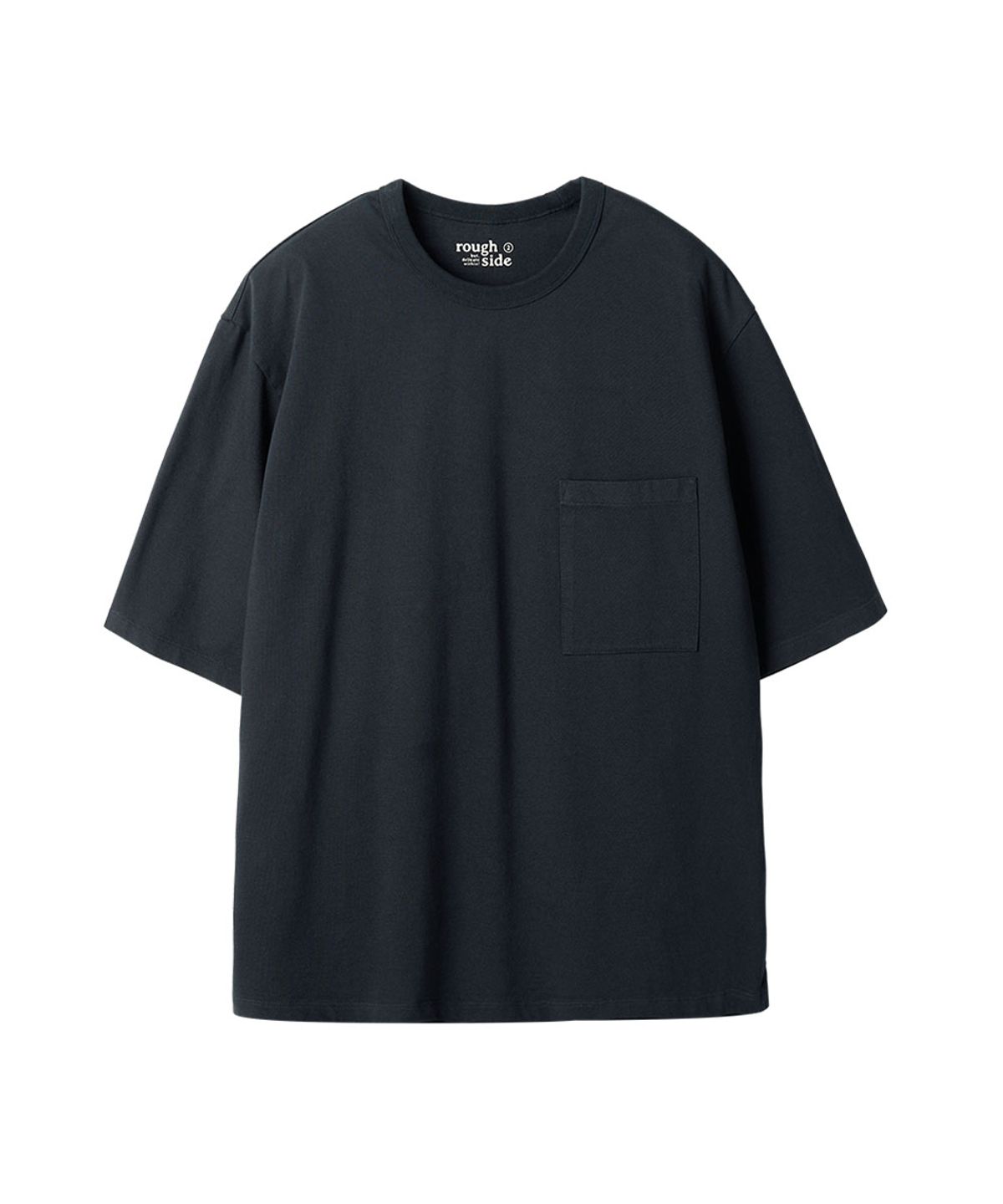 러프사이드(ROUGHSIDE) Primary Half Sleeve Navy