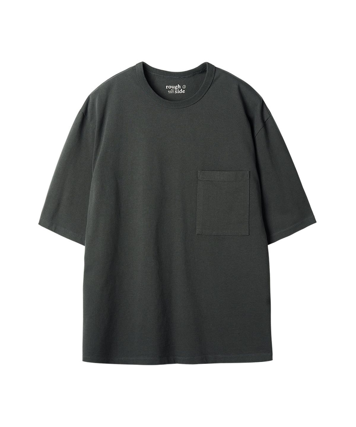 러프사이드(ROUGHSIDE) Primary Half Sleeve Charcoal