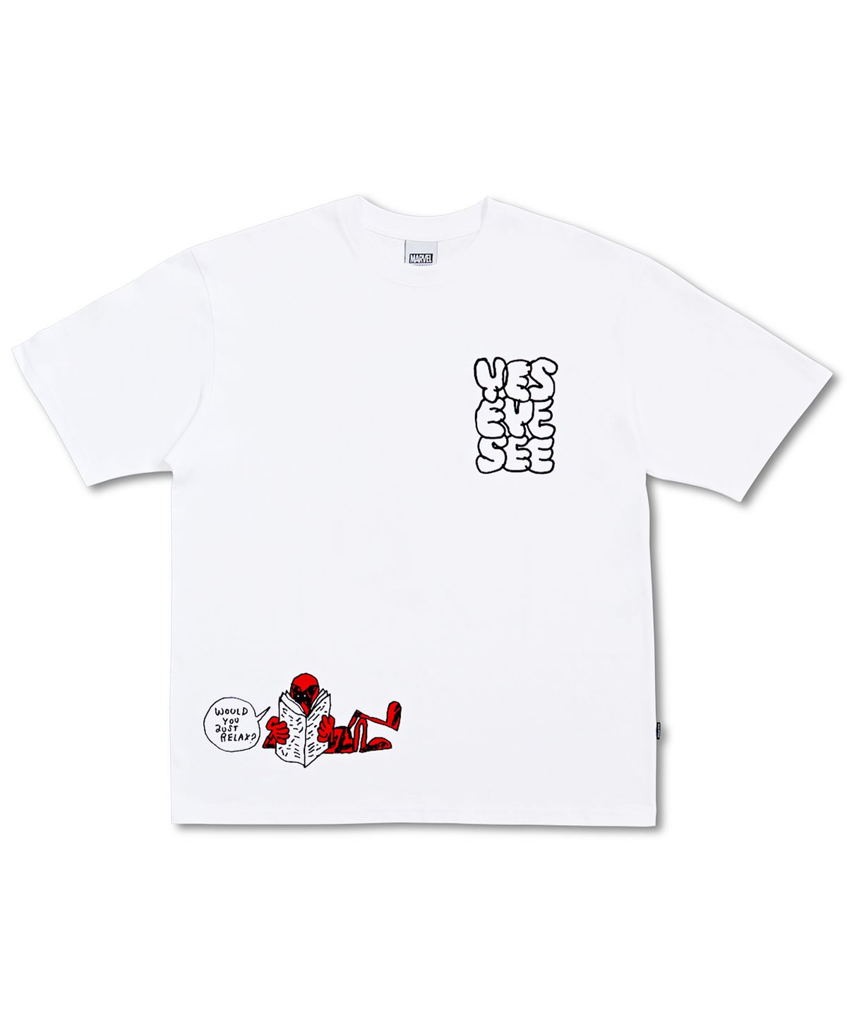 예스아이씨(YESEYESEE) Y.E.S x Deadpool Tee White