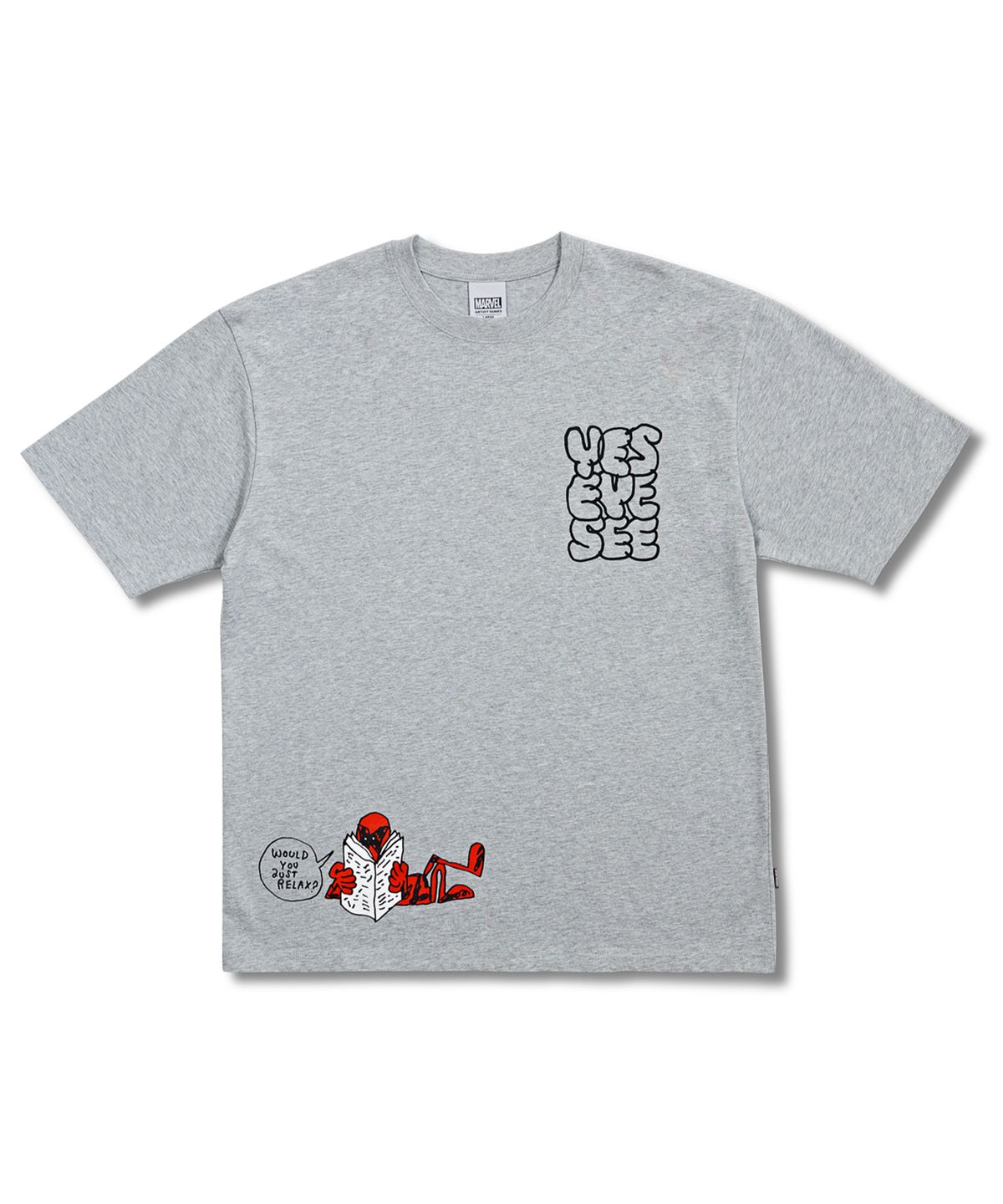 예스아이씨(YESEYESEE) Y.E.S x Deadpool Tee Grey