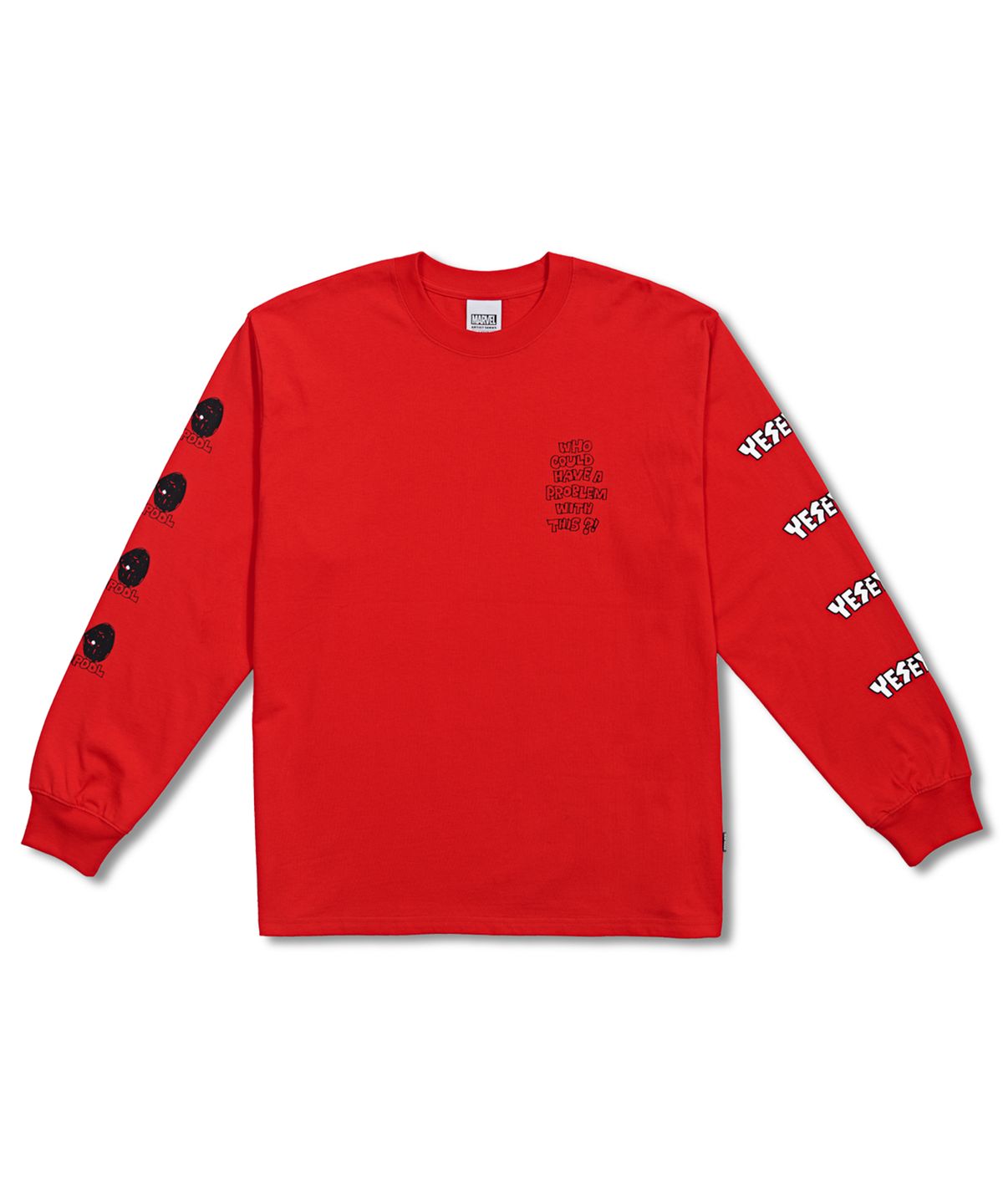 예스아이씨(YESEYESEE) Y.E.S x Deadpool Long sleeve Red