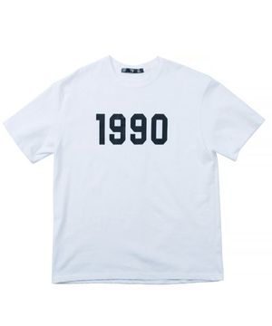 (공용) 1990 티셔츠 - (화이트 20수 오버핏)
