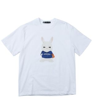 (공용) 래밍 티셔츠 - (화이트 20수 오버핏)