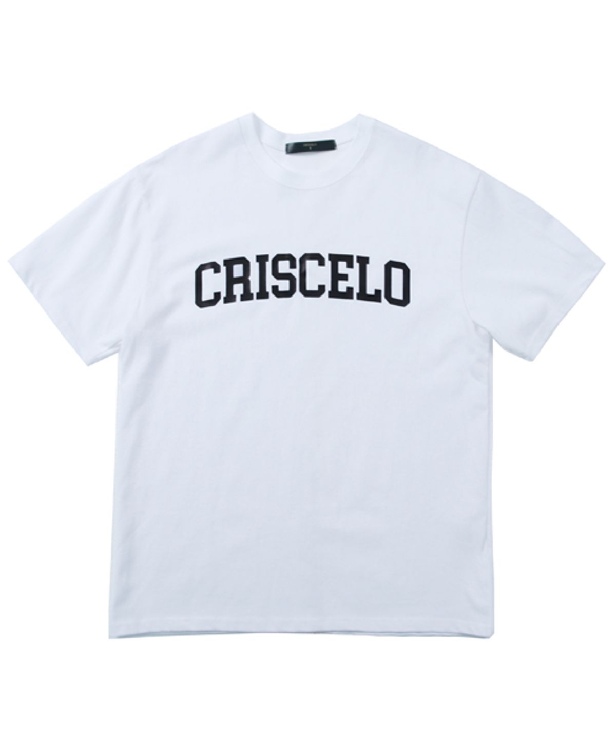 크리스첼로(CRISCELO) (공용) 스쿨 티셔츠 - (B 화이트 20수 오버핏)