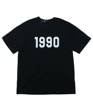 (공용) 1990 티셔츠 - (블랙 20수 오버핏)