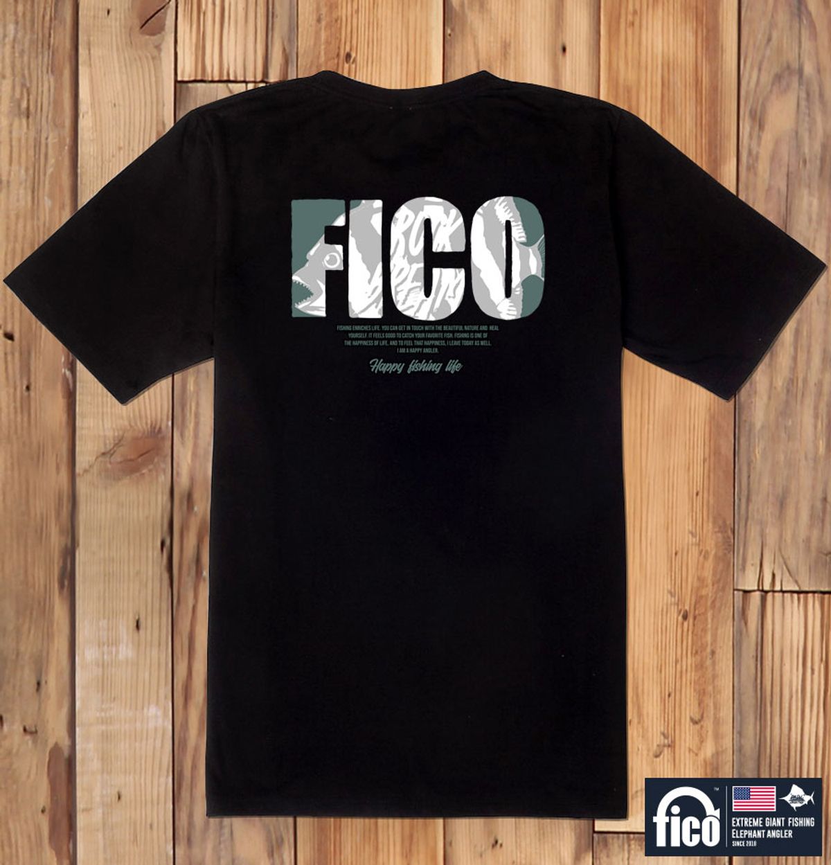 돌돌(DOLDOL) FICO_tshirts-98 익스트림 낚시 브랜드 피코 시즌2 캐릭터 그래픽 디자인 티셔츠