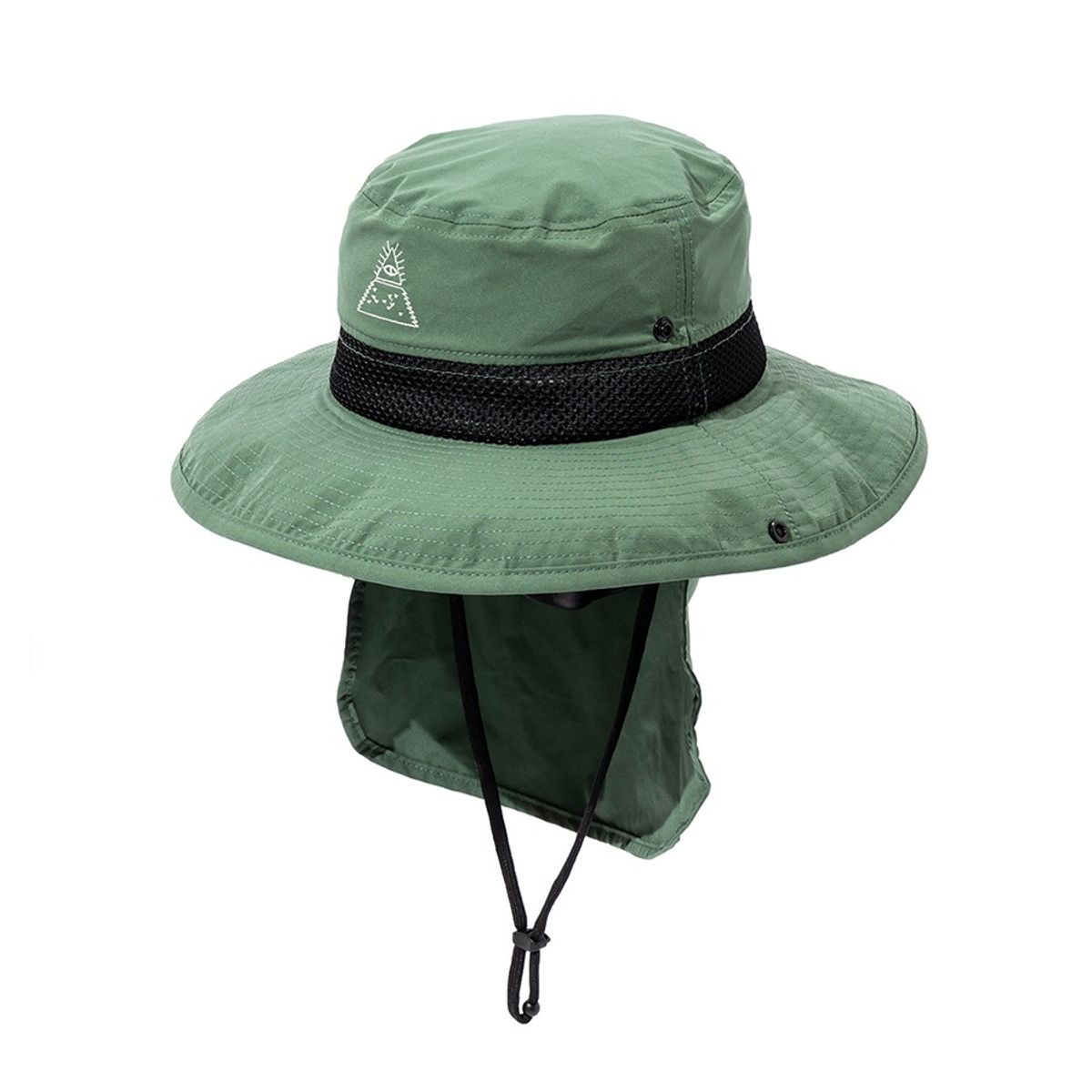 폴러스터프(POLERSTUFF) 2웨이 선가드 롱 브림 햇 OLIVE
