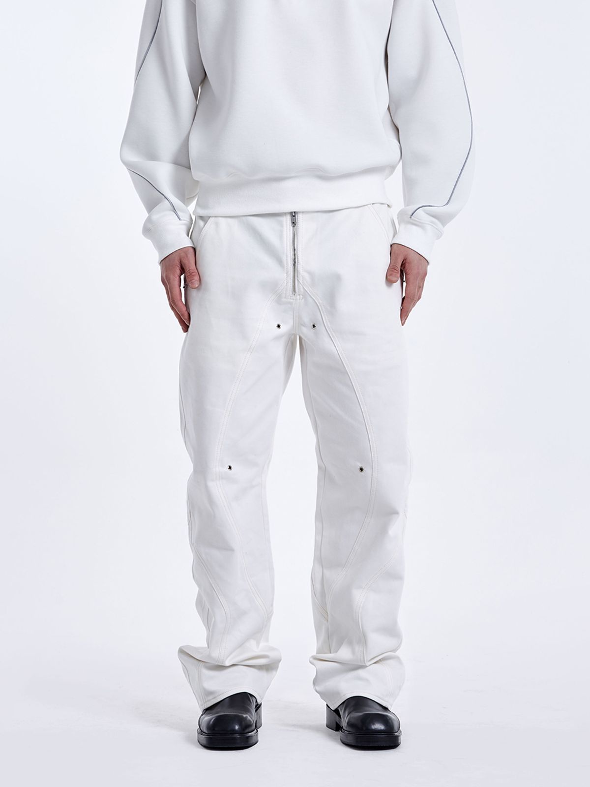 51퍼센트(51PERCENT) Tunnel Lining Trouser (DENIM) - Ivory