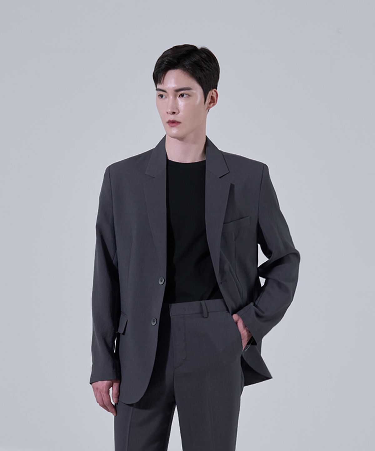 효지(HYOJI) [여름] 커스터마이징 레귤러 핏 수트 블레이저 (4컬러)