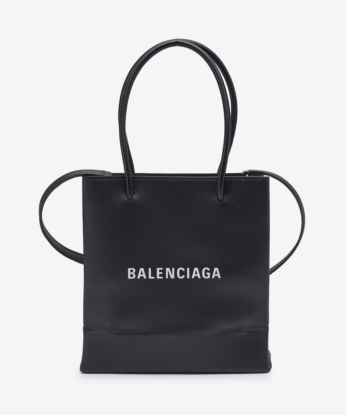 발렌시아가(BALENCIAGA) 노스 사우스 로고 토트백 - 블랙 / 5978580AI2N1000
