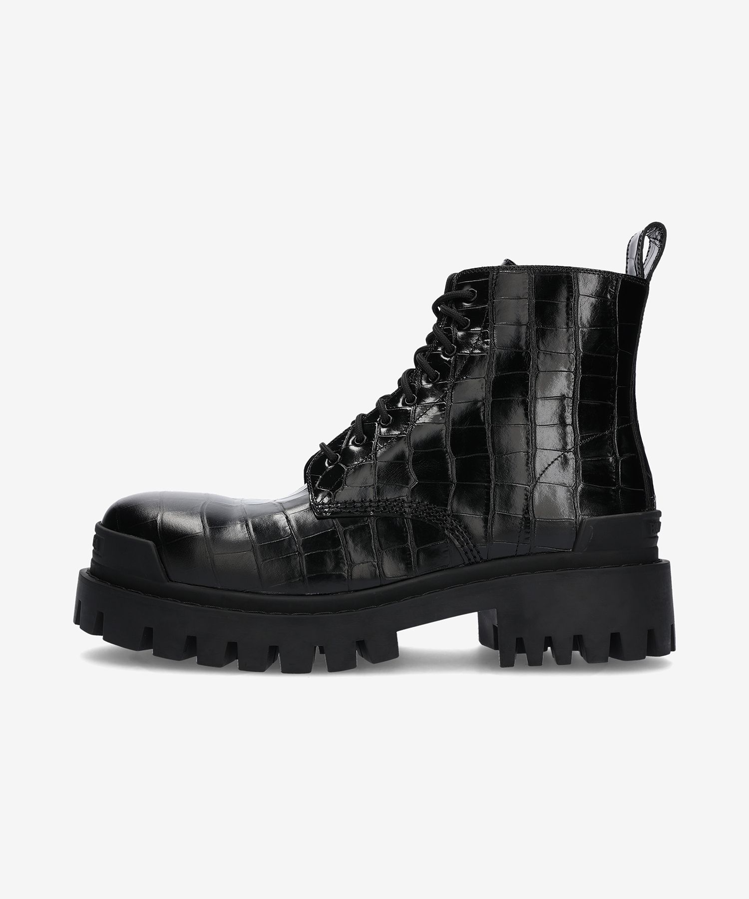 【BALENCIAGA】600911WA9D01000 SNAKE TEXTURE BIKER BOOTS MUSINSA | BALENCIAGA SNAKE TEXTURE BIKER BOOTS - BLACK
