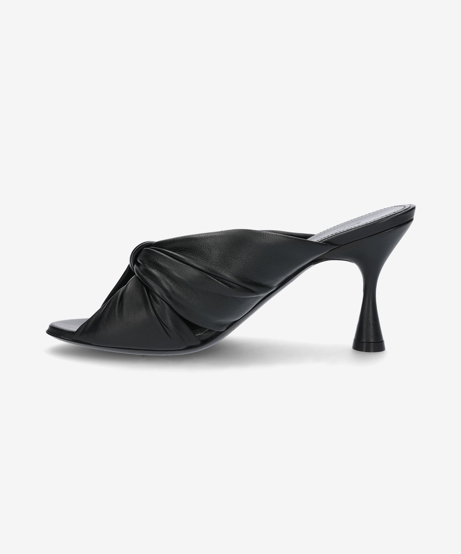 【BALENCIAGA】617574WA2M01000 TIE STRAP HEELS WMNS) Balenciaga Small High Heels Black Slippers 617574WA2M01000