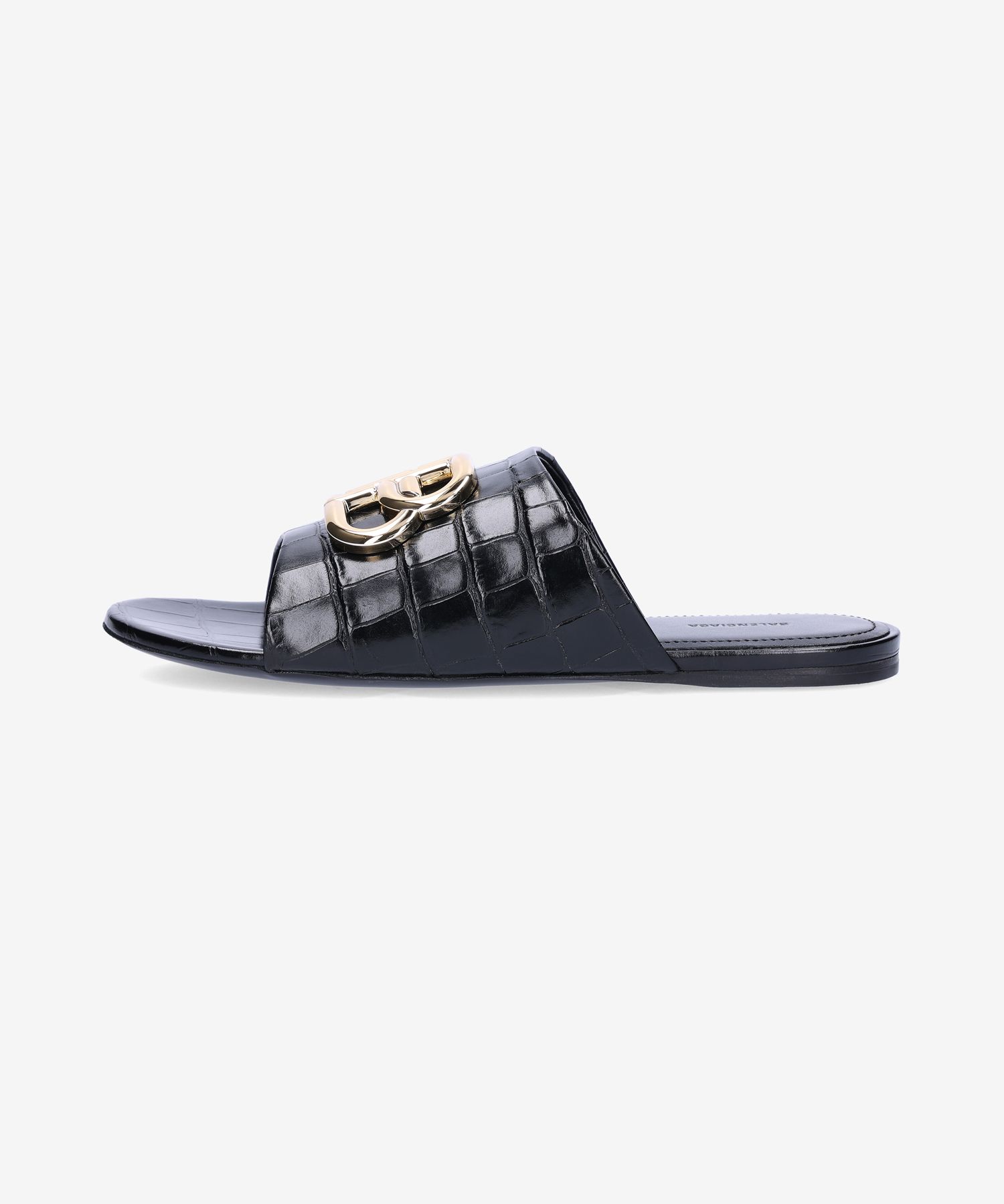 MUSINSA | BALENCIAGA Oval BB Slide - Black: Gold