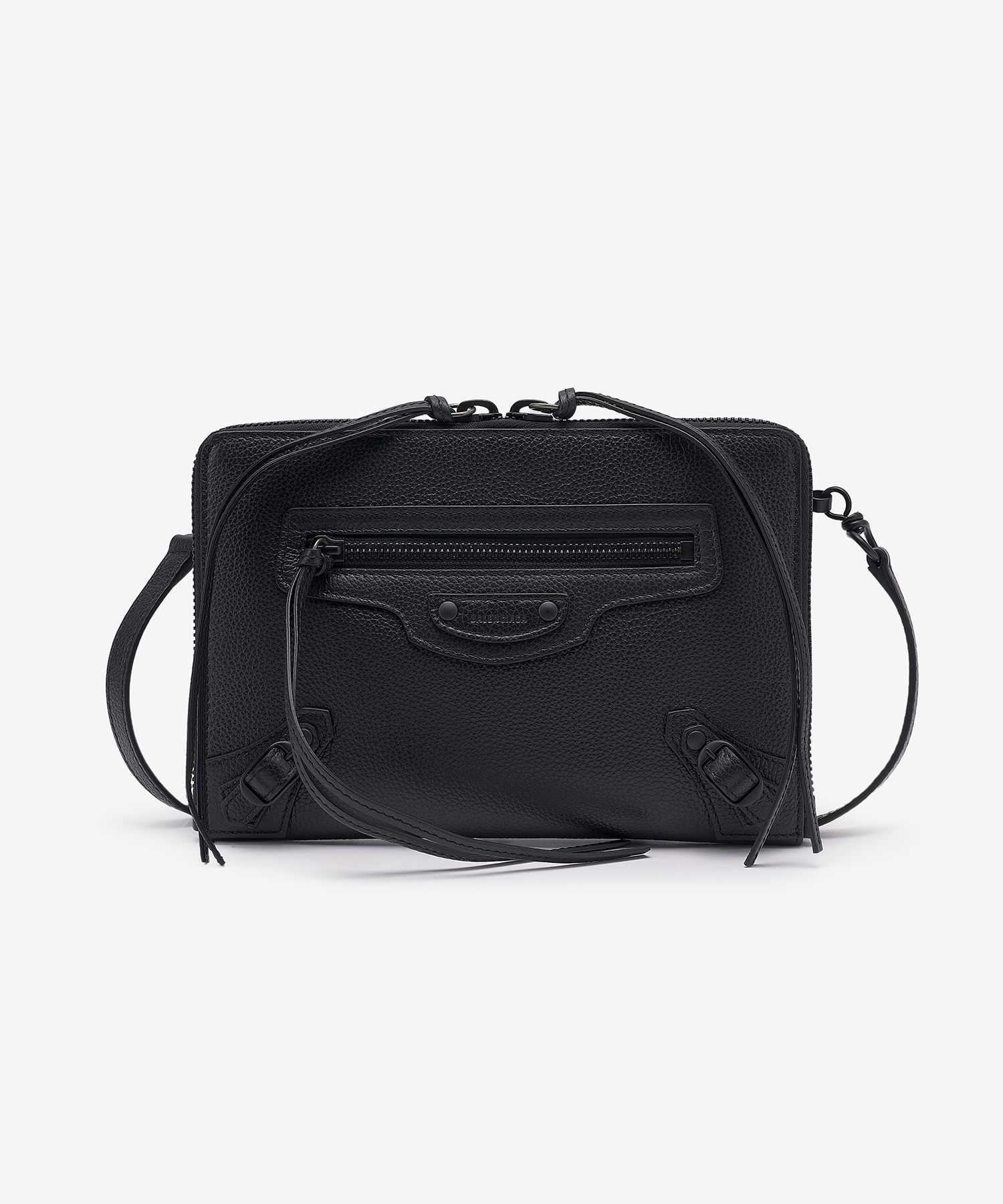 【BALENCIAGA】 Neo Classic XS Pouch Balenciaga Neo Classic Small Pouch With Strap in Black for