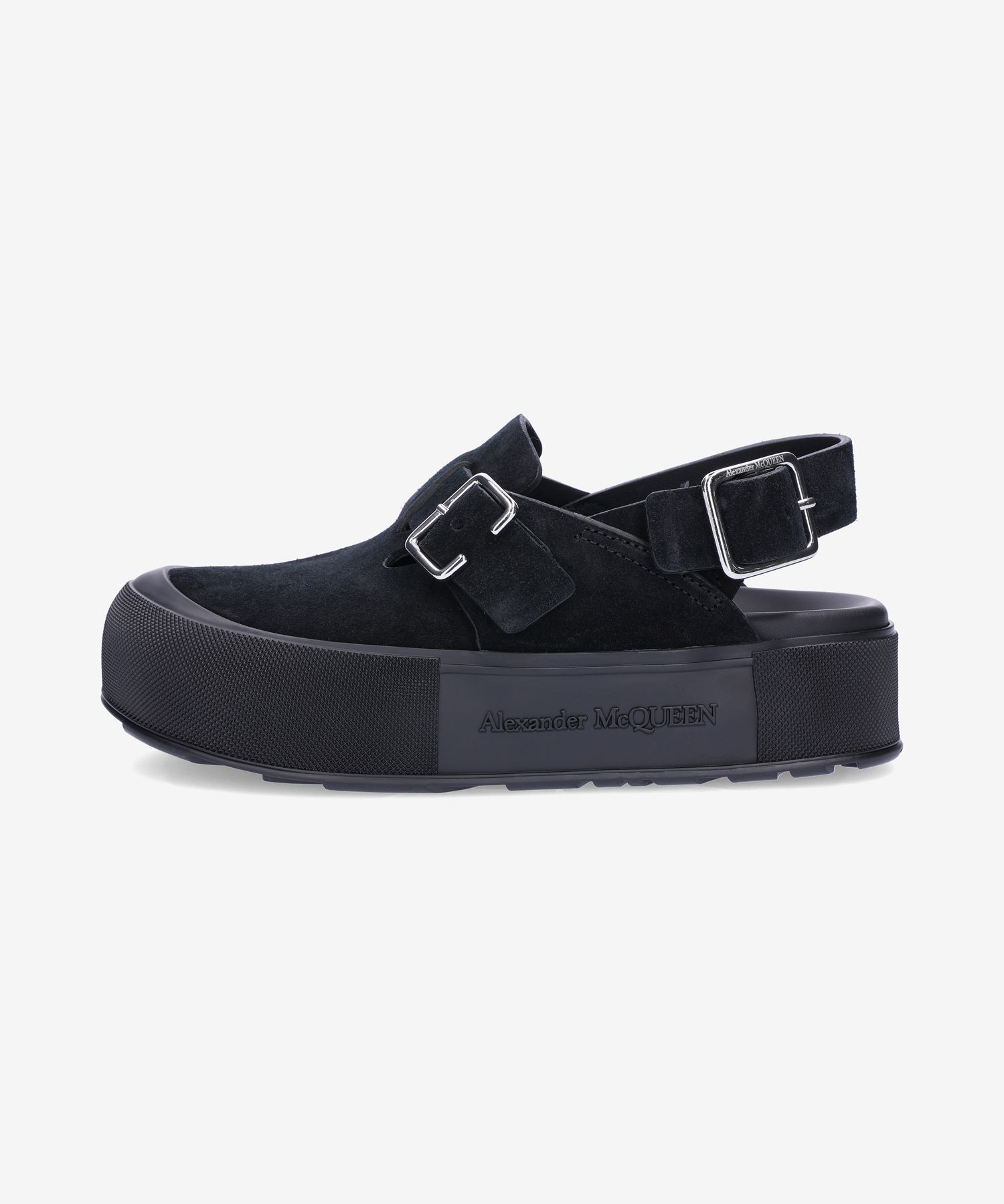 ★alexander mcqueen★ Mount Slick Sandals Black 735803WHXK51 MUSINSA | ALEXANDER McQUEEN Mount Slick Sandals - Black