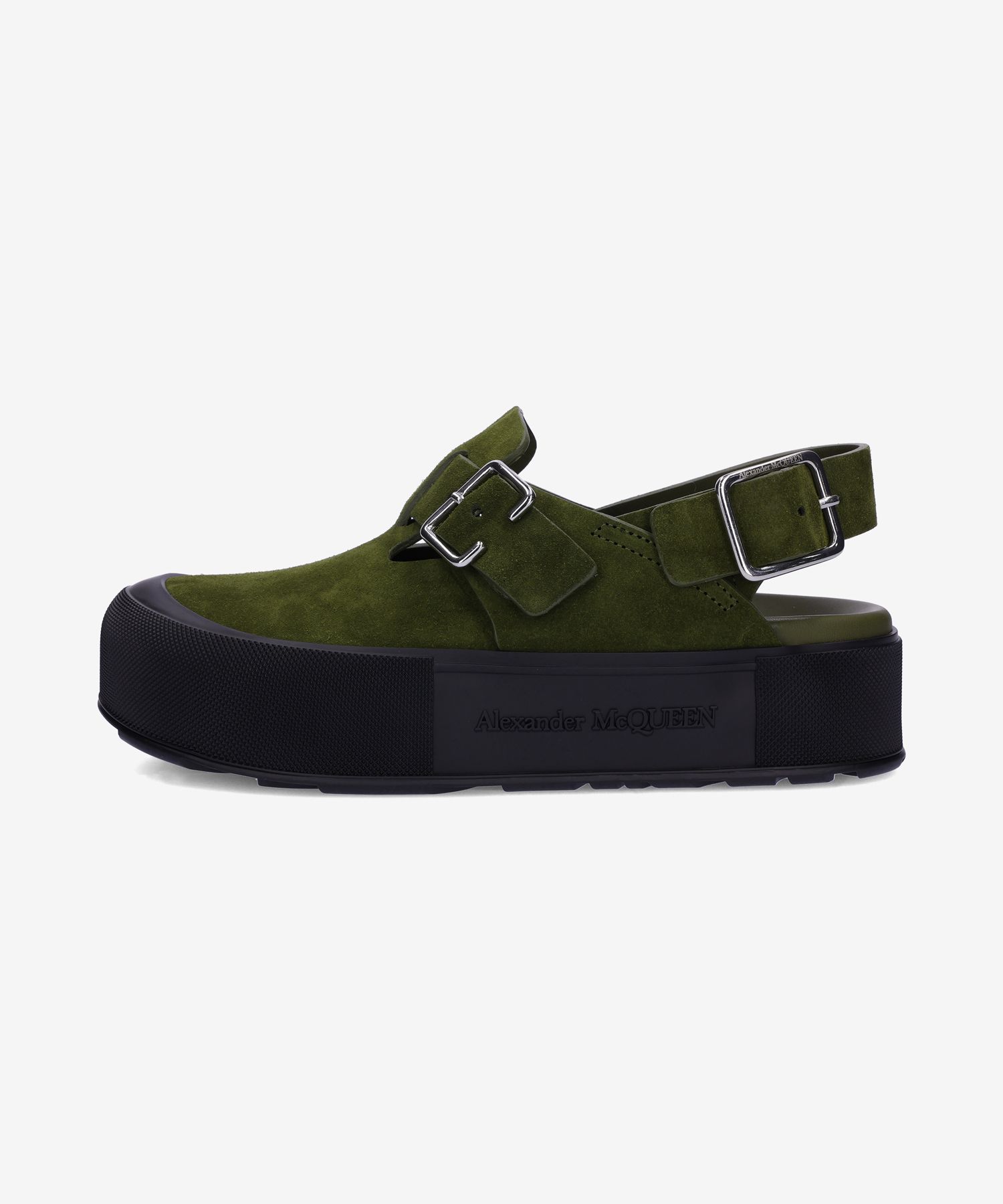 ★alexander mcqueen★ Mount Slick Sandals Green 735803WHXK53 MUSINSA | ALEXANDER McQUEEN Mount Slick Sandals - Green