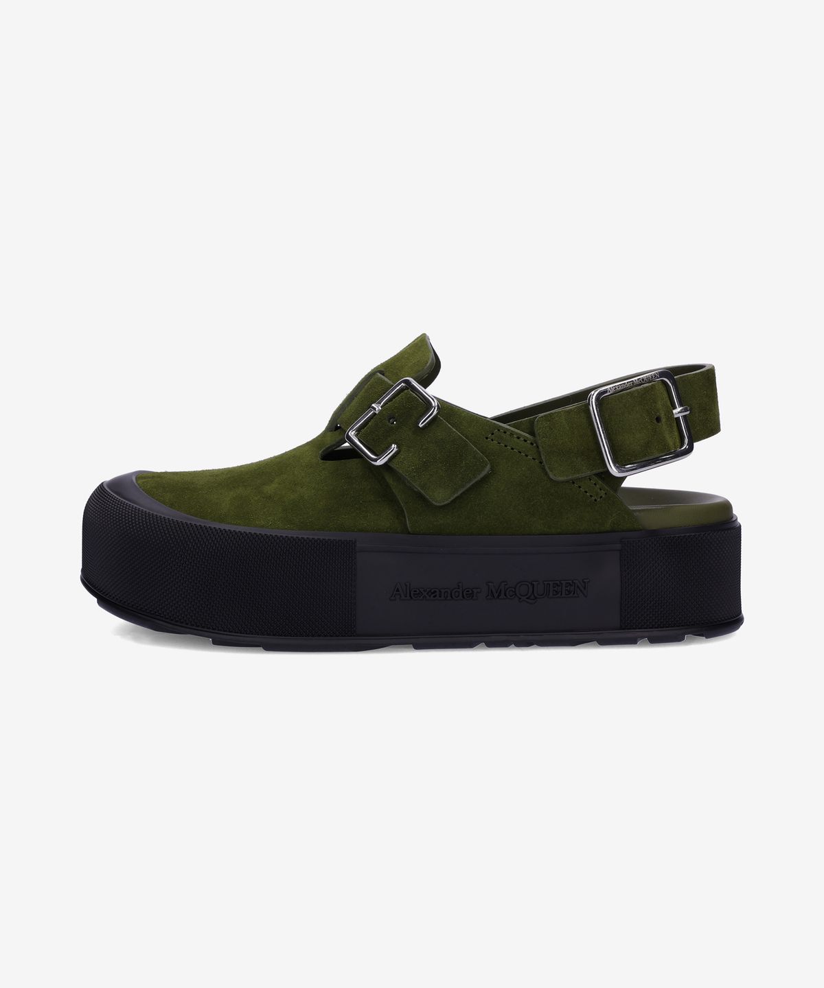 알렉산더 맥퀸(ALEXANDER McQUEEN) 마운트 슬릭 샌들 - 그린 / 735803WHXK53327
