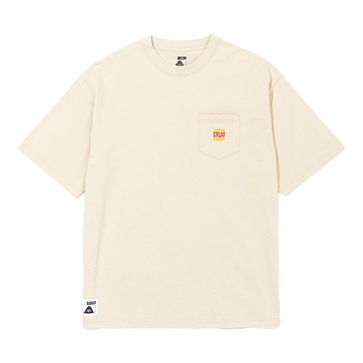 폴러스터프(POLERSTUFF) 스팀드 햄스 포켓 리렉스핏 티 MOSS GRAY