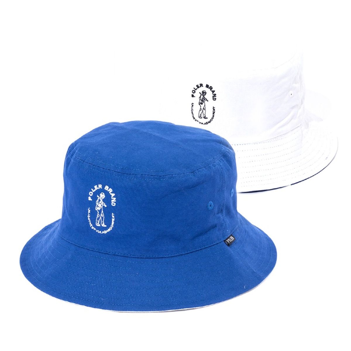 폴러스터프(POLERSTUFF) 리버시블 캔버스 버킷햇 NAVY/WHITE