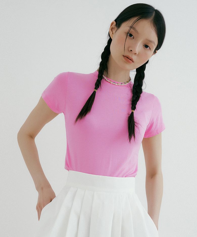 TIR BASIC T-SHIRTS HOT PINK