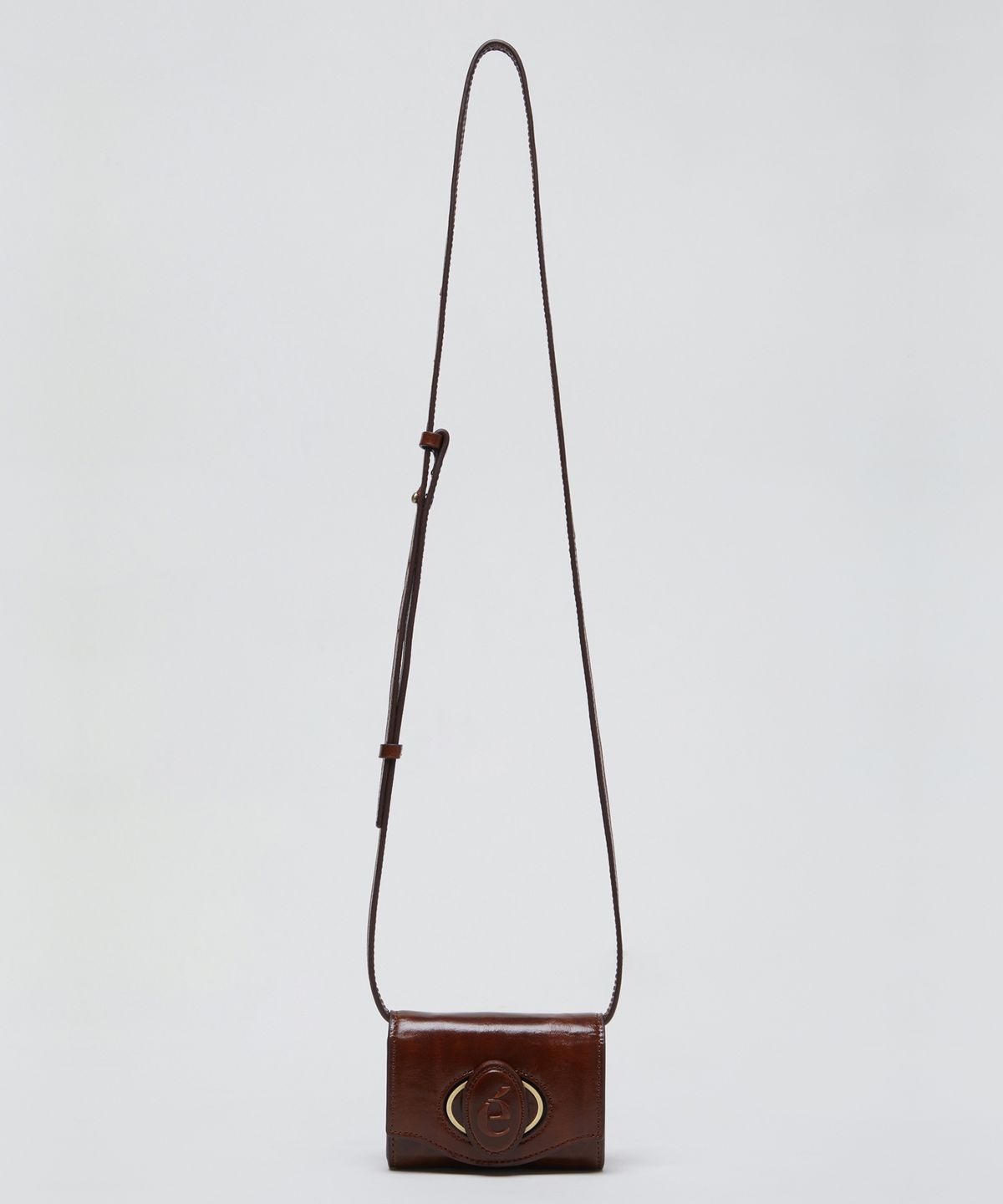 아카이브앱크(ARCHIVEPKE) Oval card bag(Vintage wood)_OVBRX25001WBR