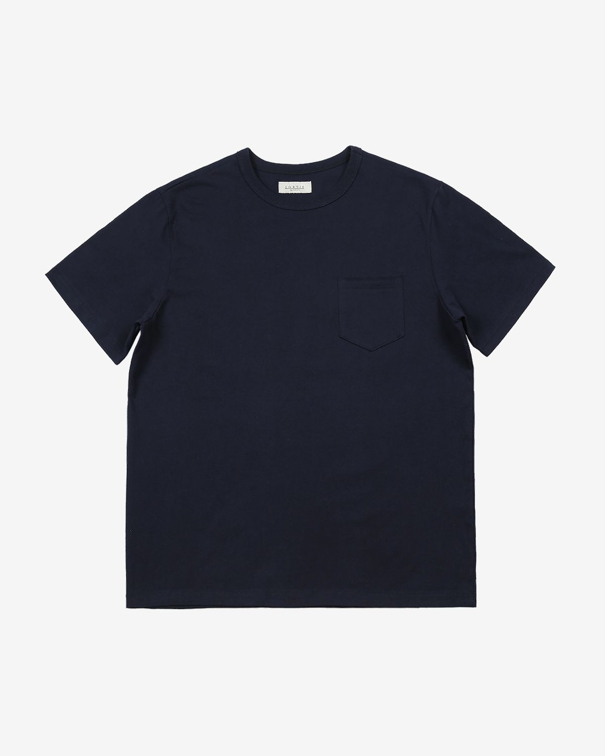솔티(SORTIE) Essential Comfort Poket T-Shirts (Navy)