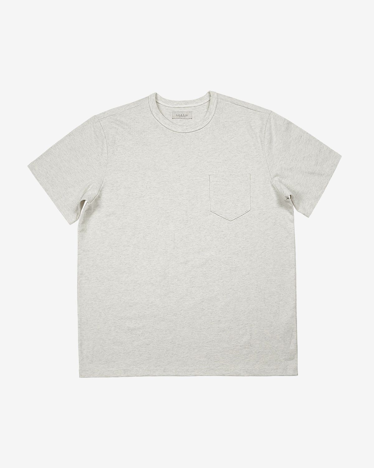 솔티(SORTIE) Essential Comfort Poket T-Shirts (Oatmeal)