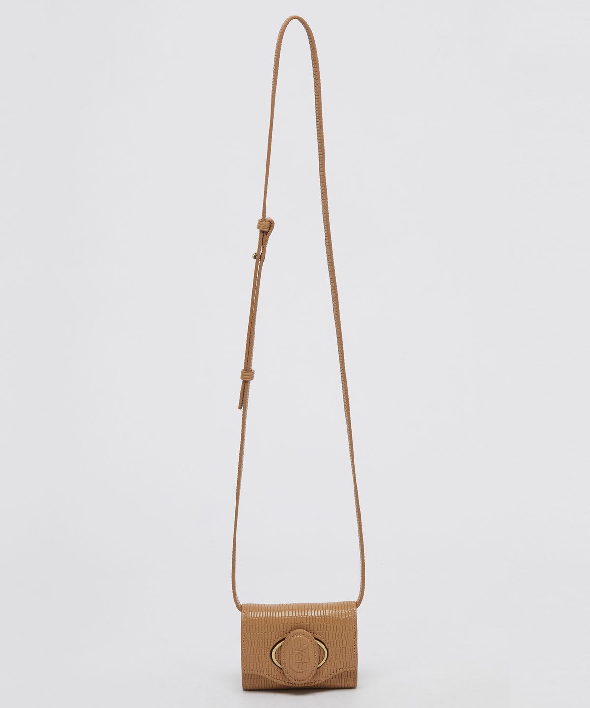 아카이브앱크(ARCHIVEPKE) Oval card bag(Lizard beige)_OVBRX24003LIB