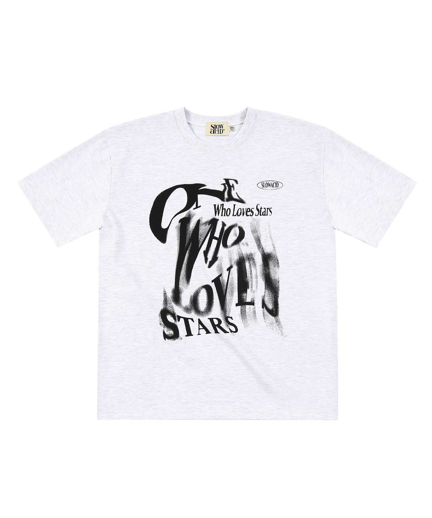 ◆SLOWACID GRAIN LOGO Tシャツ/4色◆ MUSINSA | SLOWACID Grain Logo Short Sleeve T-Shirt [Black]