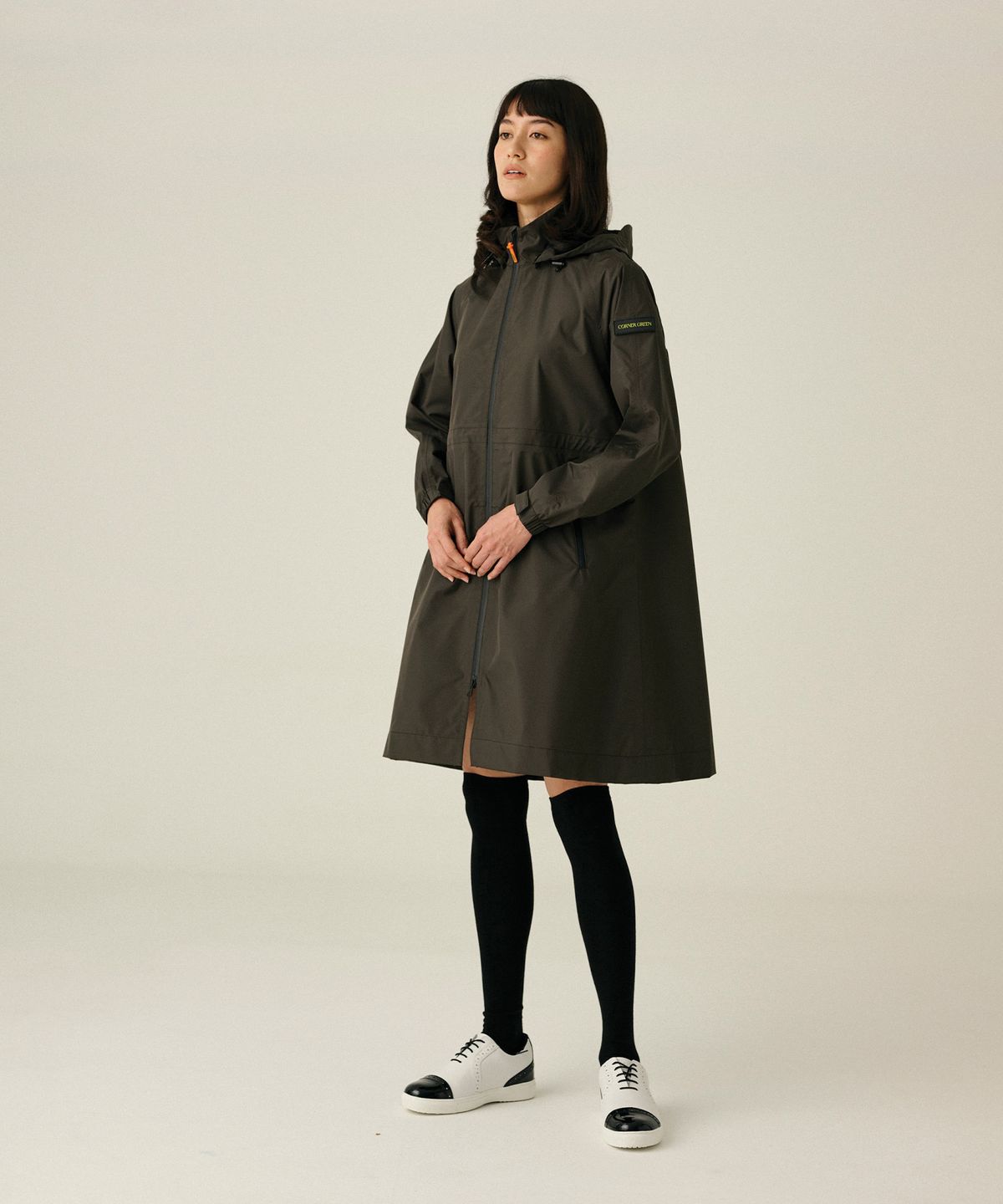 코너그린(CORNER GREEN) 스윙 골프레인코트 [카키] WGC33KHA
