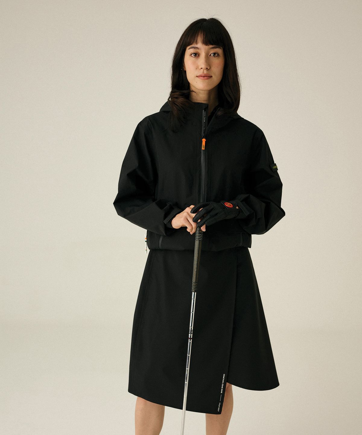 코너그린(CORNER GREEN) 리버티 레인스커트 [블랙] WGS33BLK