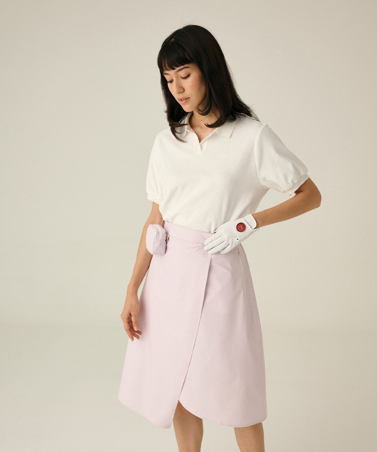 코너그린(CORNER GREEN) 리버티 레인스커트 [라일락] WGS33LIL