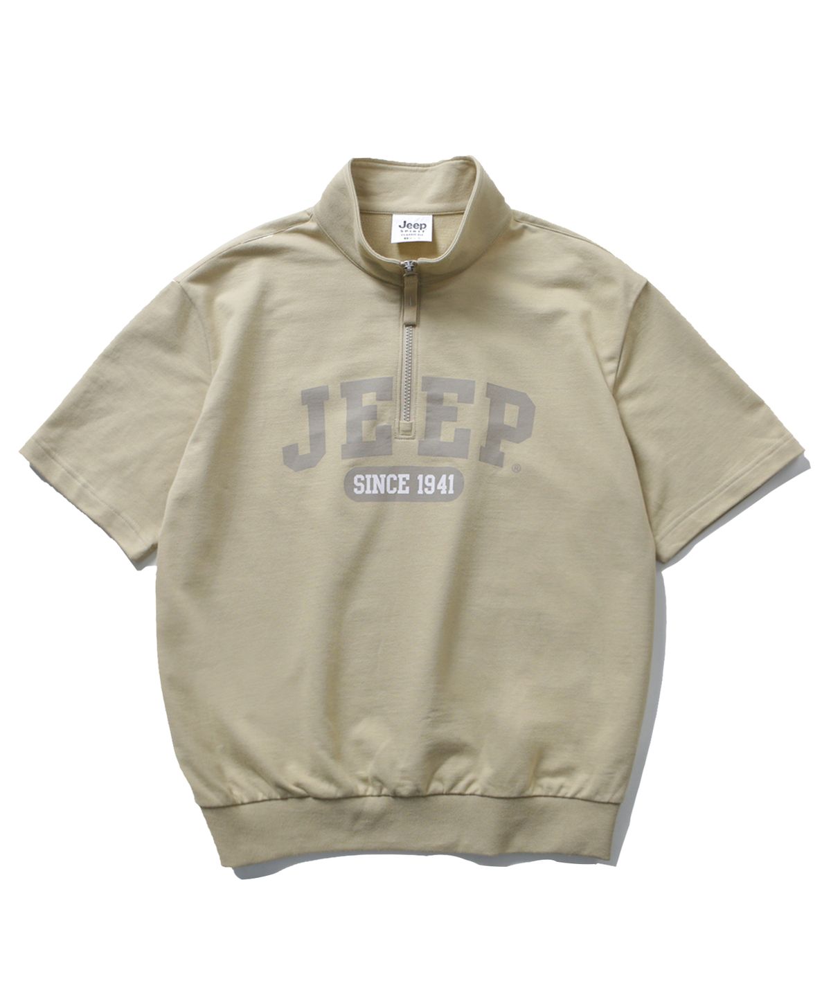 지프(JEEP) Gorpcore Big-logo Half Sleeves Sweats (JO5TSU150BE)
