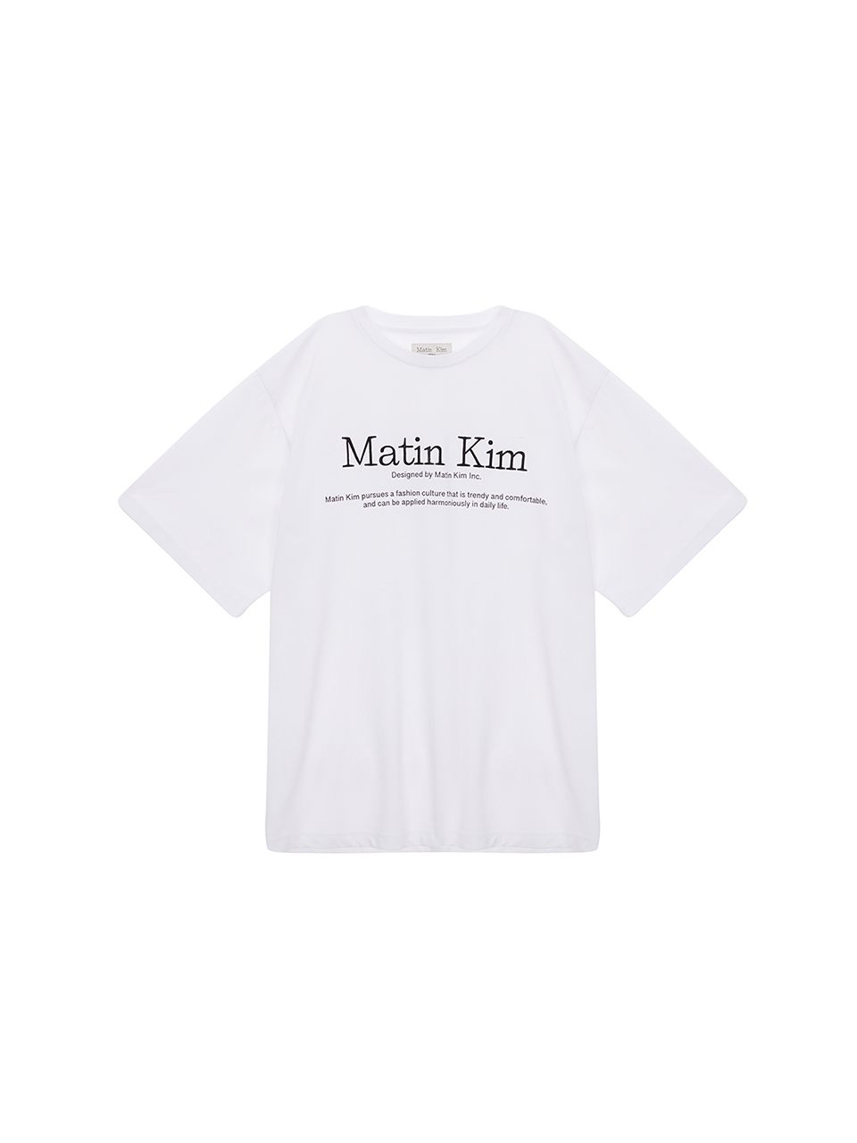 마뗑킴(MATIN KIM) MATIN HERITAGE LOGO TOP IN WHITE - 사이즈
