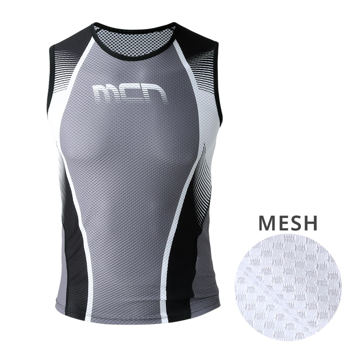 엠씨엔스포츠(MCNSPORTS) 그레이 라이노 K-매쉬 민소매 이너웨어