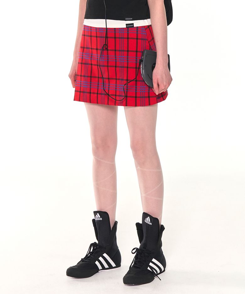 ORIGINAL MINI CHECK SKIRT (RED)