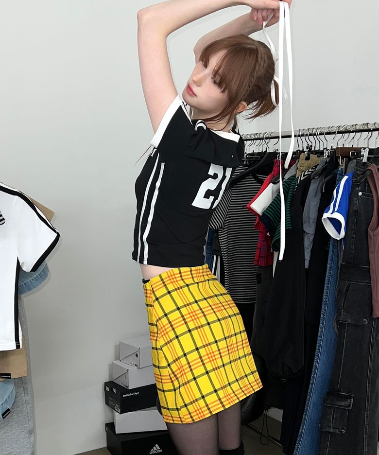 ORIGINAL MINI CHECK SKIRT (YELLOW)