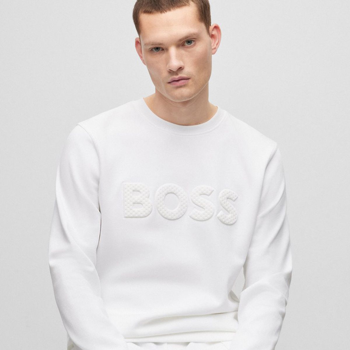 보스 스포츠(BOSS SPORTS) BOSS 살보컴포트 긴팔티(50488825100) 남자 긴팔 라운드 티셔츠