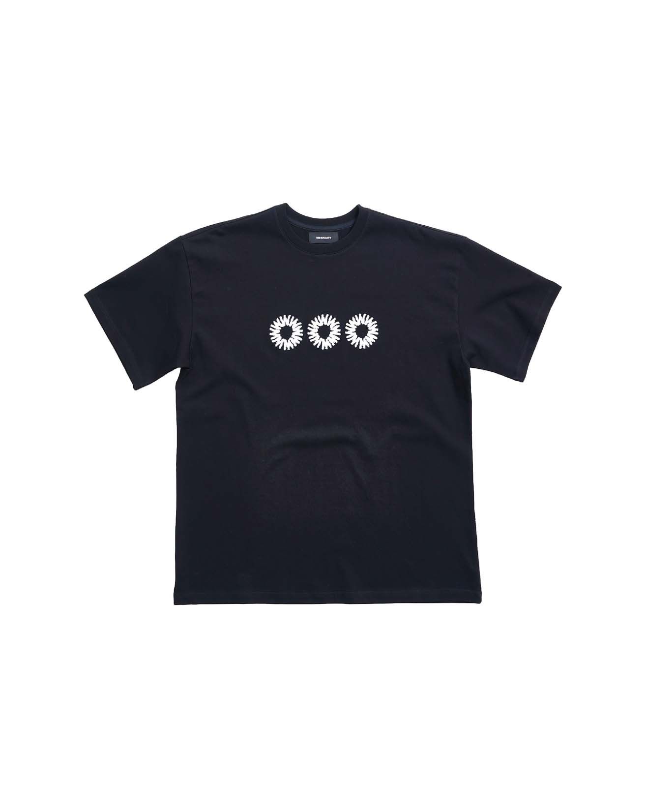 MUSINSA公式 | 999HUMANITY EVDロゴハーフTシャツ（ブラック）