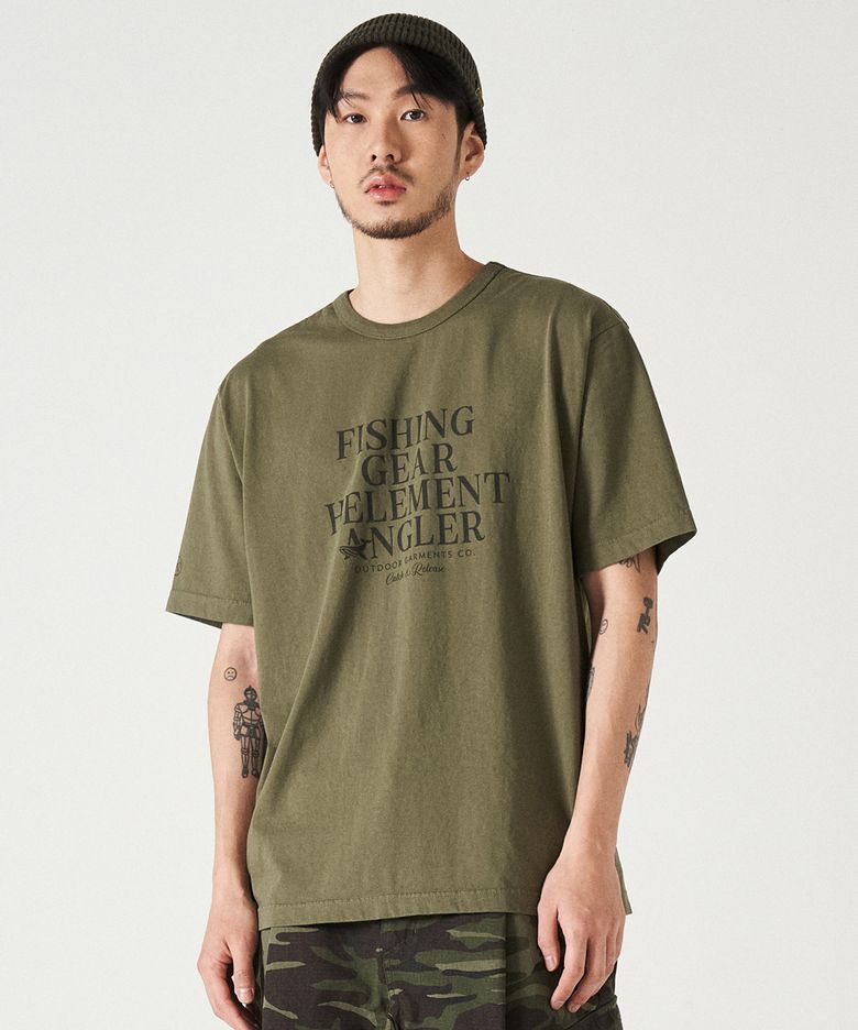 앵글러 그래픽 반팔티 (KHAKI)