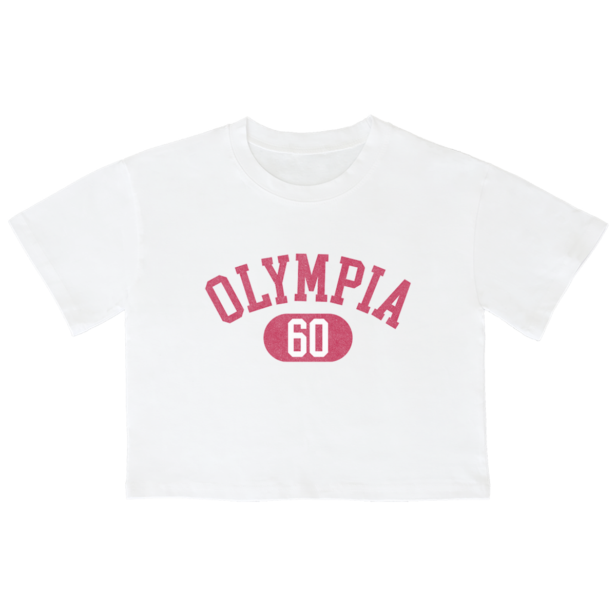 어썸어스(AWESOMEUS) (23SS)OLYMPIA VIVAMAGENTA 크롭 반팔 티셔츠 화이트