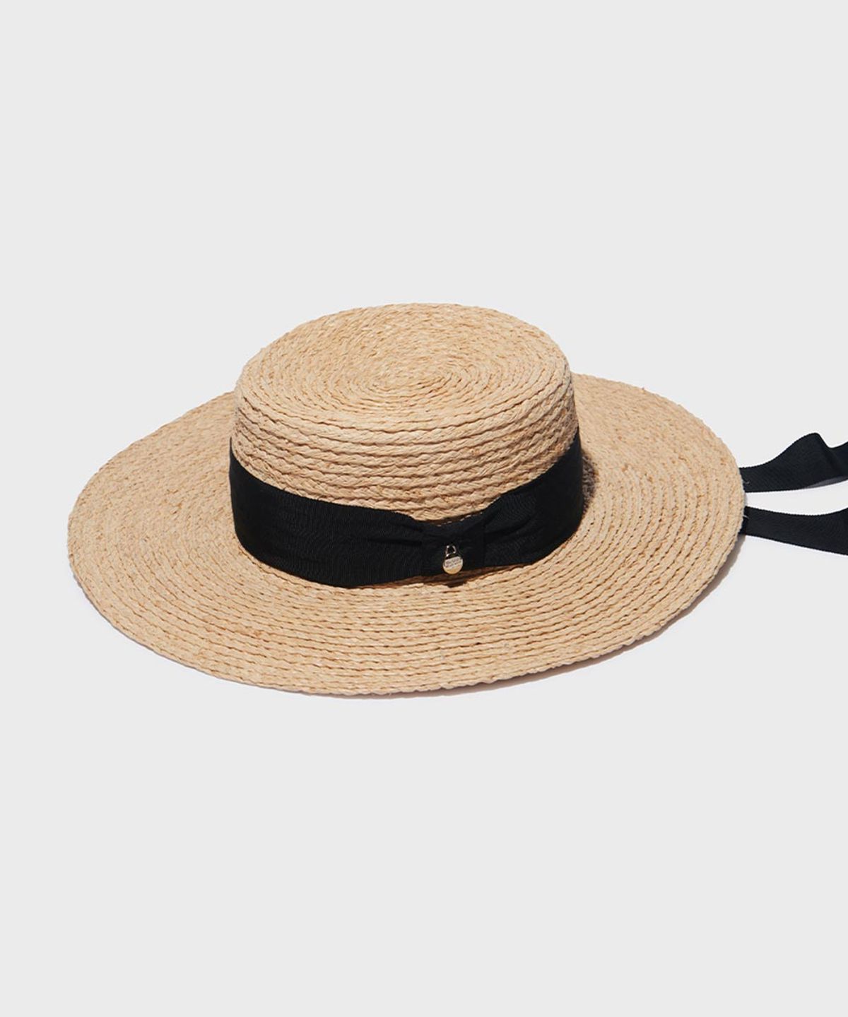 락피쉬웨더웨어(ROCKFISH WEATHERWEAR) RAFFIA BOATER HAT FLOPPY BRIM - BEIGE