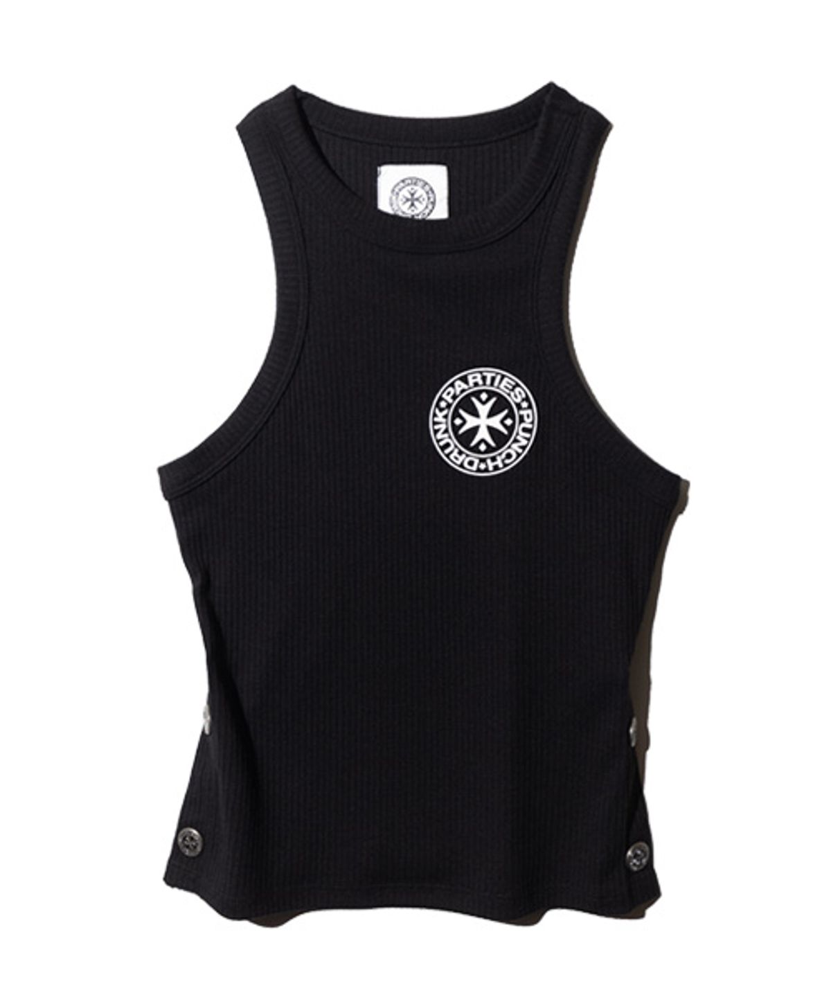 펀치드렁크파티즈(PUNCH DRUNK PARTIES) Mothers Worry Tank Top BLACK (W)