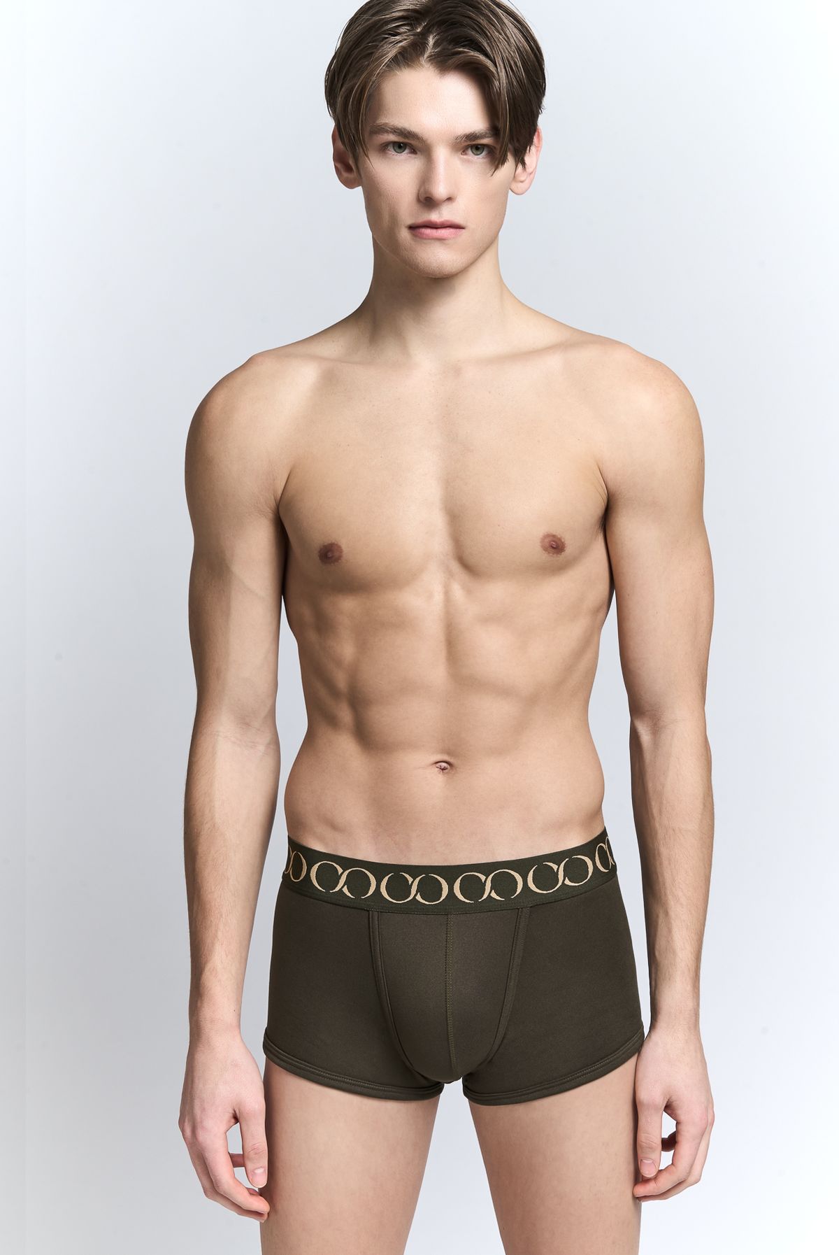 키세 언더웨어(QISE UNDERWEAR) 키랄 시그니쳐 남성 브리프 카키