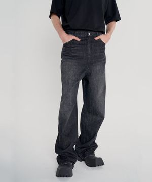 오버사이즈 배기 데님 팬츠