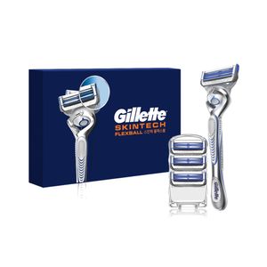 스킨텍 매뉴얼(플렉스볼) 면도기+면도날 3입