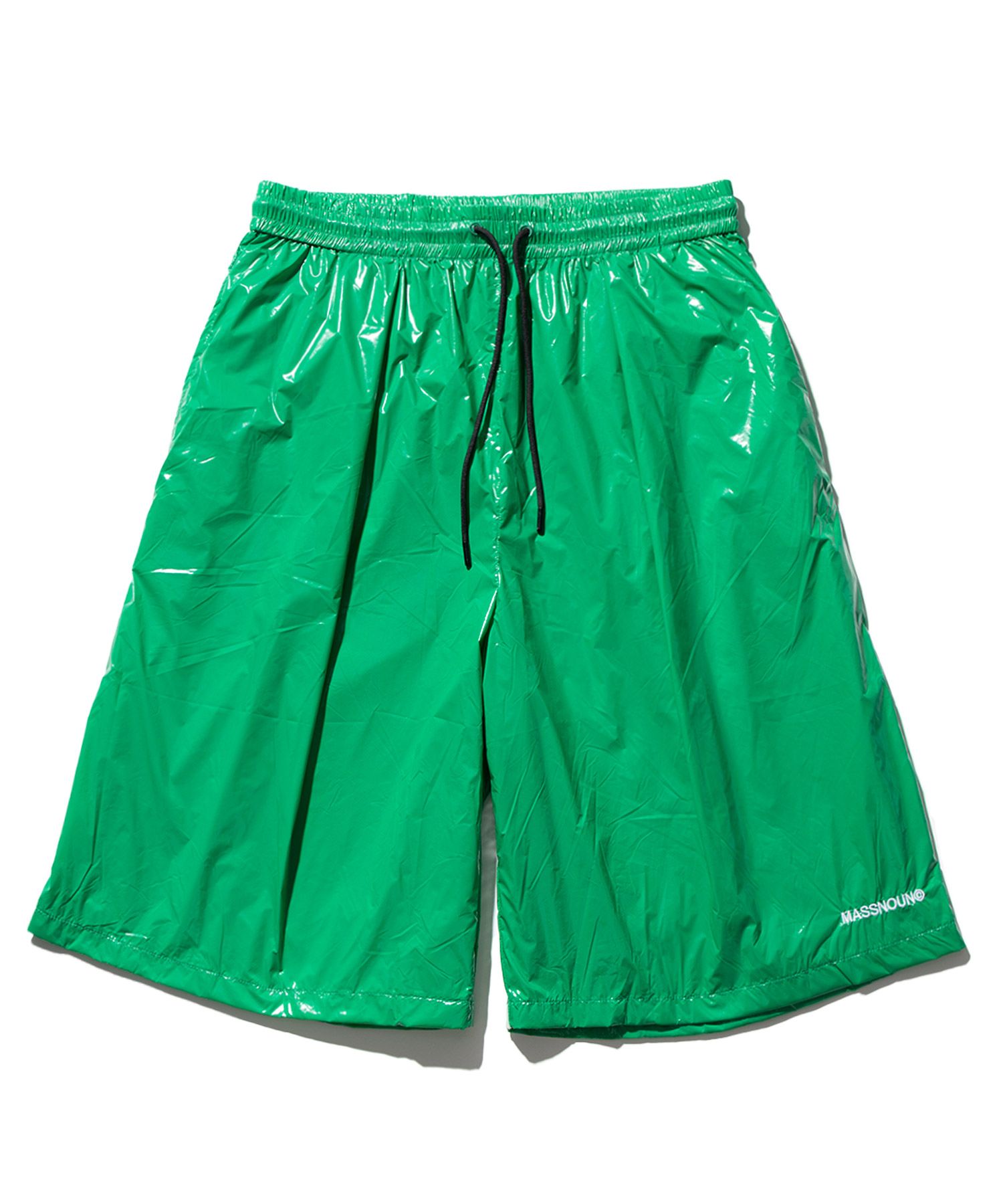 【massnoun】22SS★ C LOGO WIDE SHORT PANTS MUSINSA | MASSNOUN C logo one tuck satin wide short pants