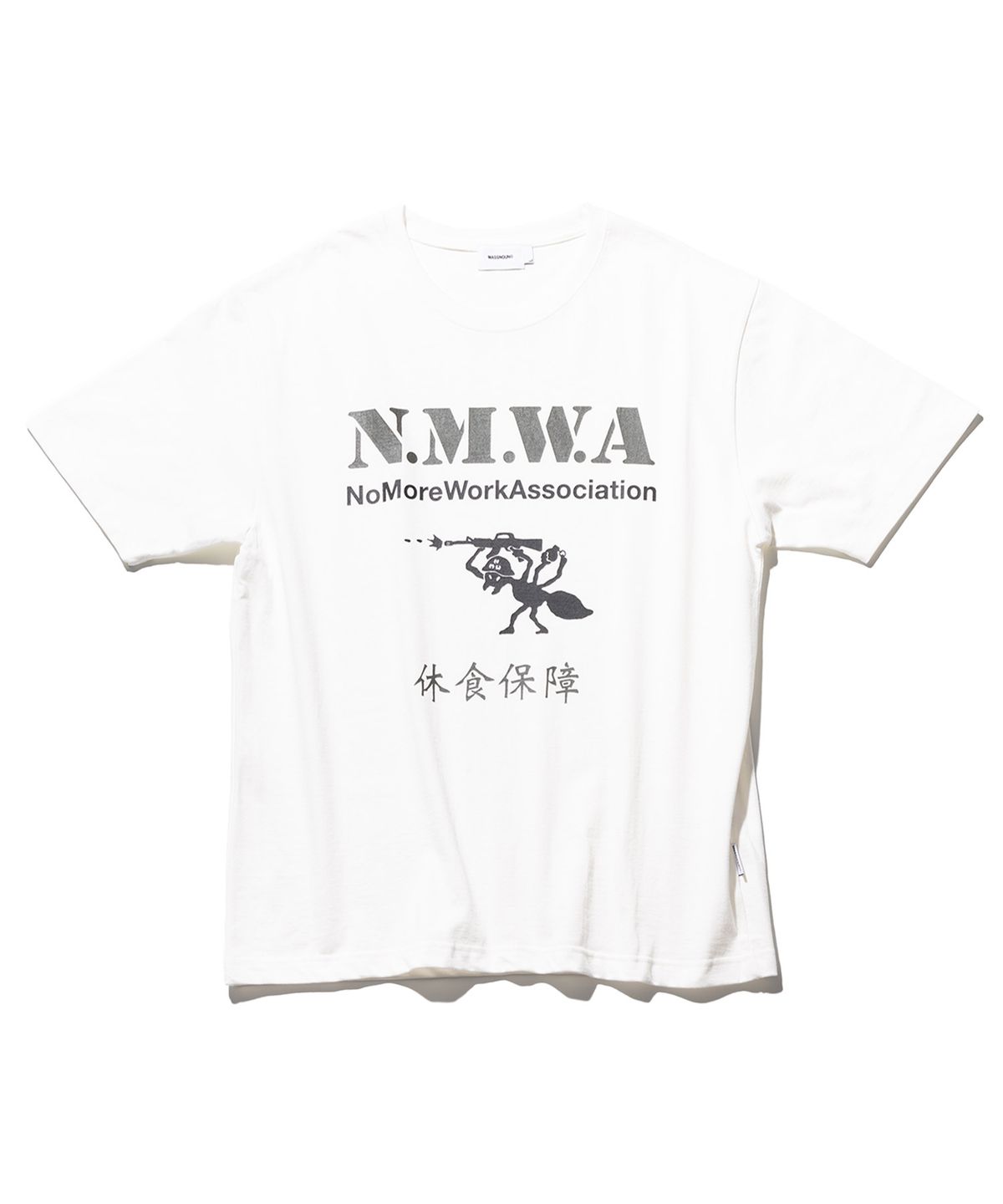 매스노운(MASSNOUN) [16수] N.M.W.A 반팔티 티셔츠 MSHTS011-WT