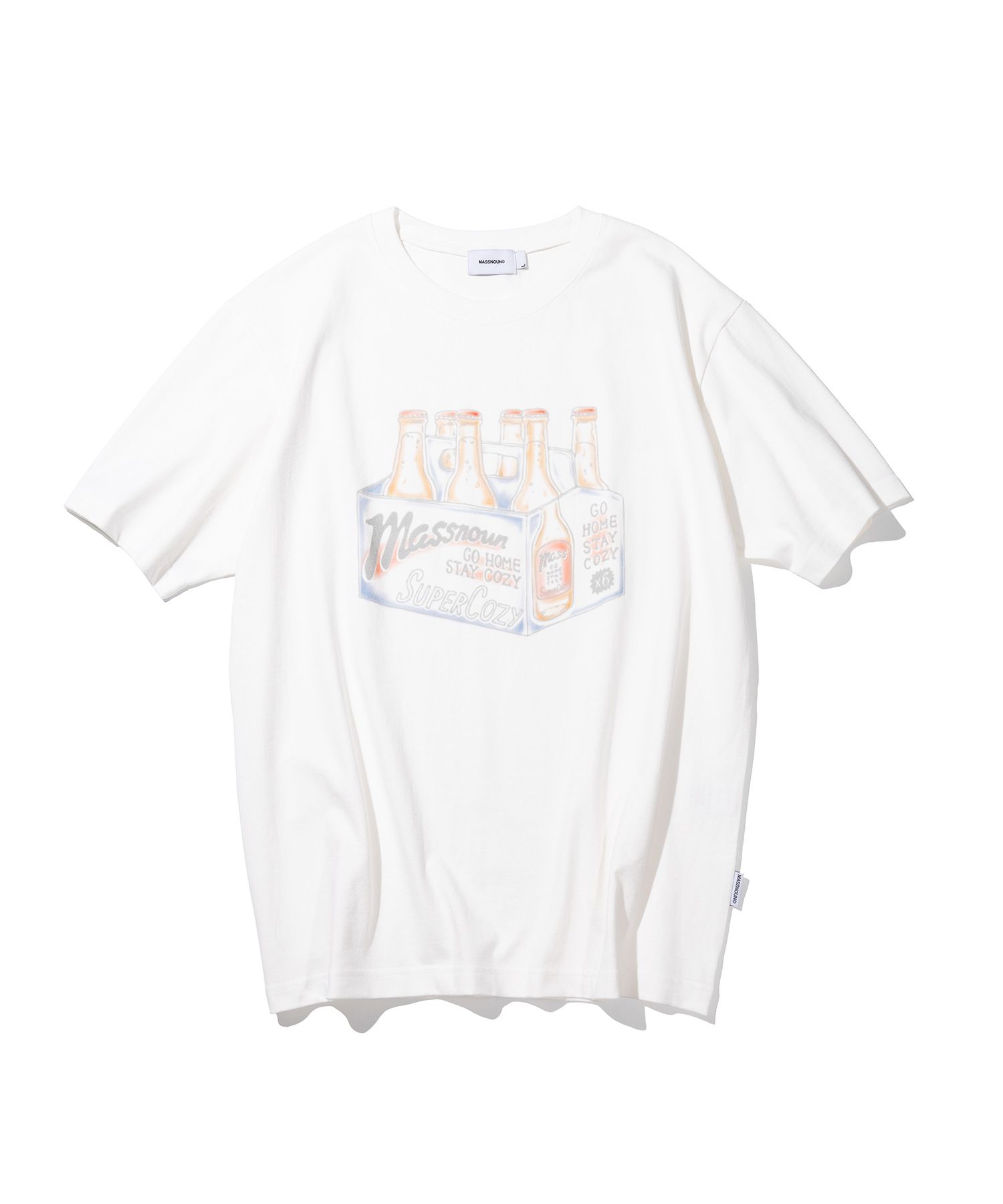 【massnoun】23SS★ BOTTLE T-SHIRTS MUSINSA | MASSNOUN [#16] Bottle short sleeve T-shirt MSHTS018-WT